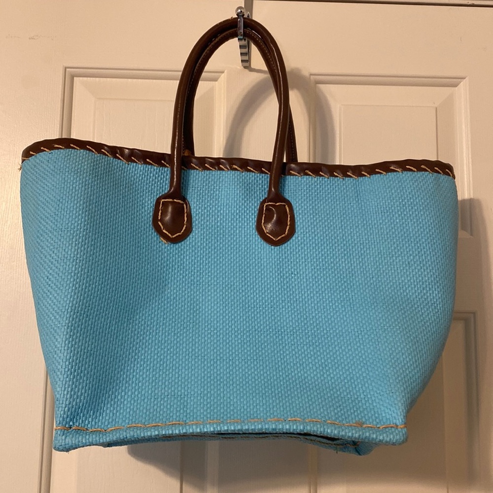Woven beach bag